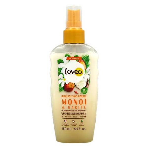 LOVEA Spray Démêlant Monoï et Karité sans Silicone 150 ml