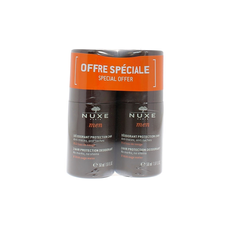 Nuxe Men Déodorant Protection 24 h 2 x 50 ml