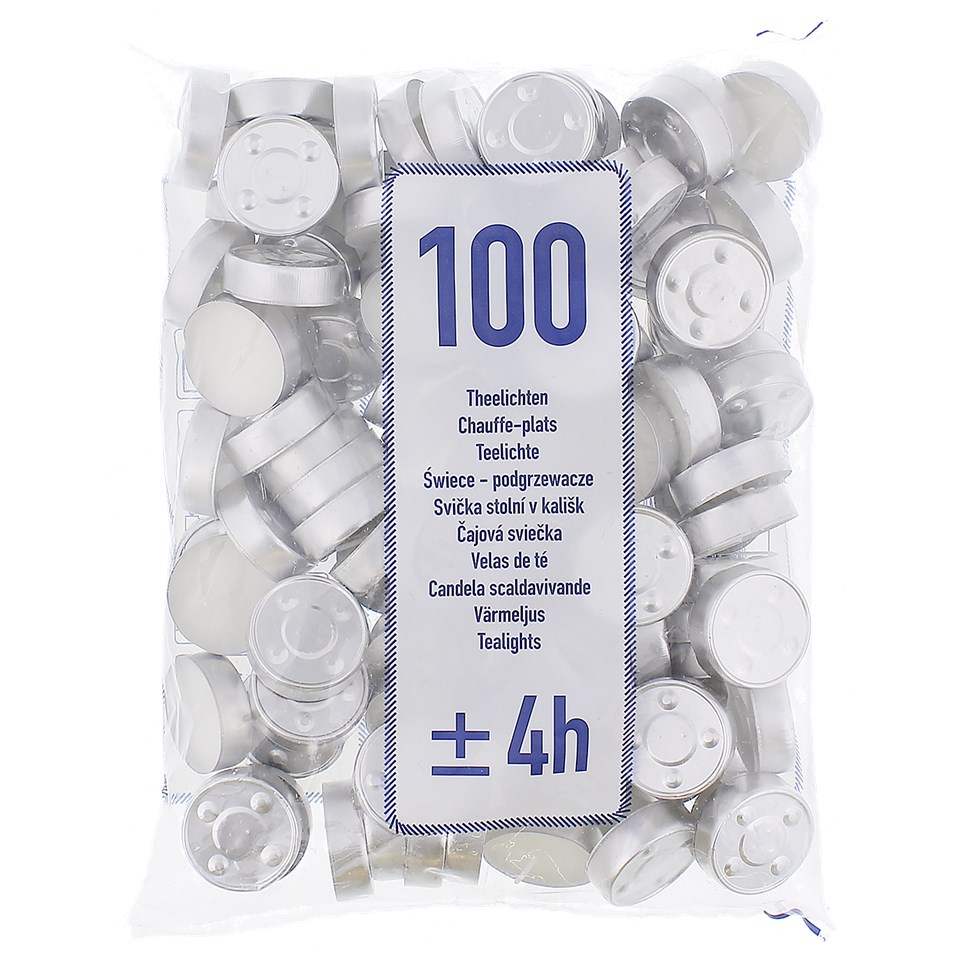 Bougies Chauffe Plats 100 pcs
