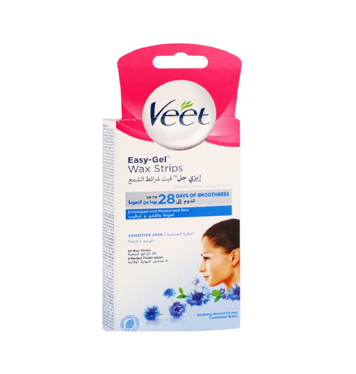 VEET – ÉPILATEUR POUR LE VISAGE 20 BANDE DE CIRE