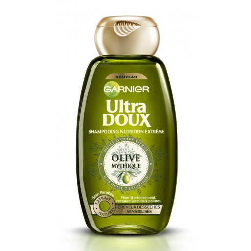 Garnier Ultra Doux Shampooing Olive Mythique 400ml — Shampoing Nourrissant Cheveux Secs