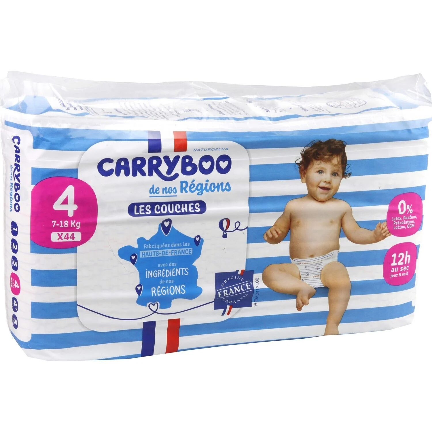 CARRYBOO Couches Taille 4 (7 18 kg) X44 U