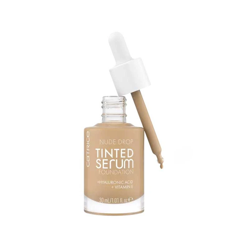 Catrice Nude Drop Fond Teint Serum 030C — Serum Teinte Eclat Sous-Ton Froid