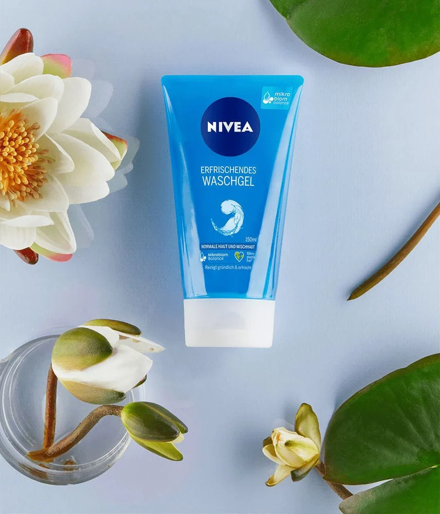 NIVEA GEL NETTOYANT REFRESHING LOTUS FLOWER 150ML — Fraicheur purifiante