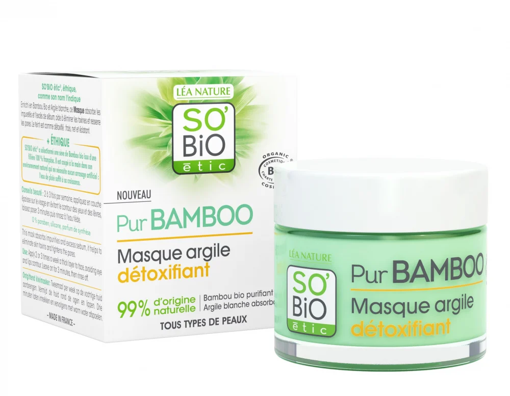 So'Bio Masque Argil Detoxifiant Tous Type de Peaux 50 ml
