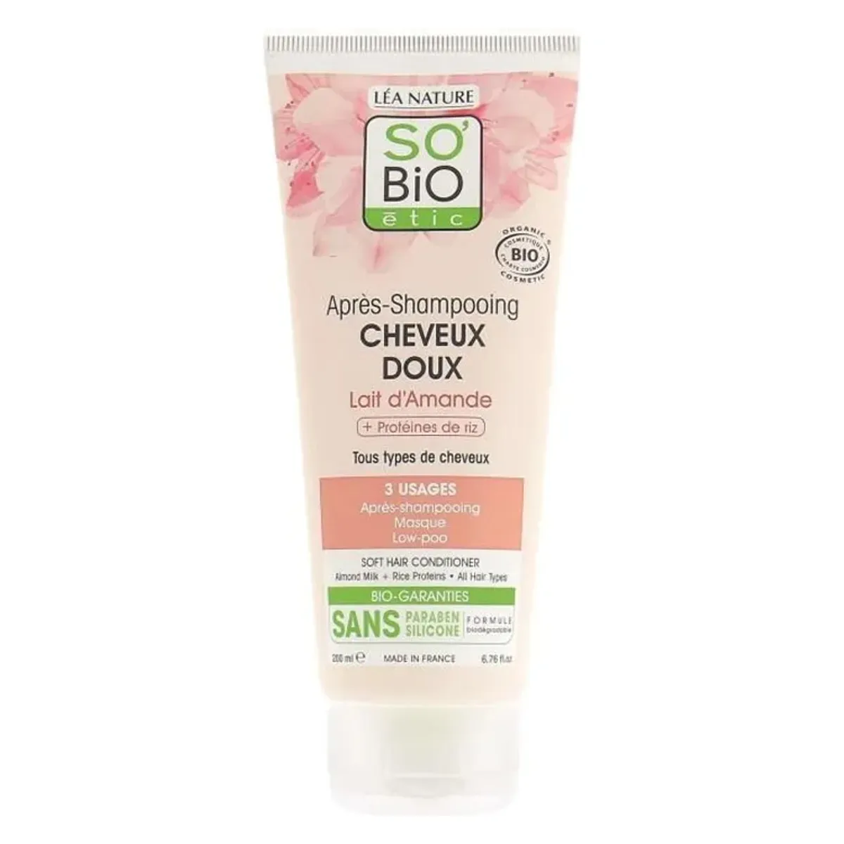 So'Bio Après-Shampooing Amande & Protéine de Riz 200 ml