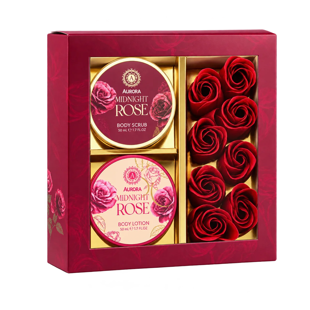 Aurora Midnight Rose Coffret Cadeau Fleurs Savon | Azana