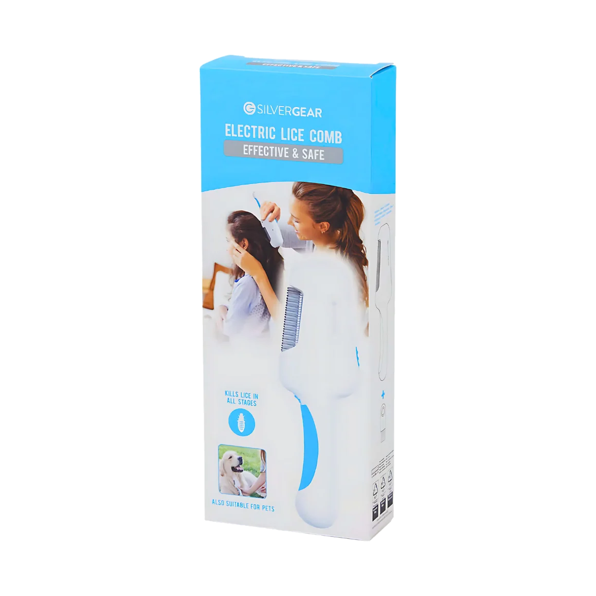 SILVERGEAR Electric Lice Comb Peigne Électrique Anti-Poux